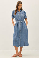 Lori Denim Midi Dress