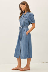 Lori Denim Midi Dress