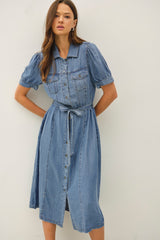 Lori Denim Midi Dress