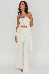 Songbird Halterneck Ruffle Cami Top