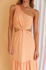 Evening Breeze Cut-Out Waist Maxi Dress Mango