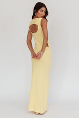 Rossana Ribbed Maxi Skirt Butter