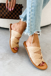 Desert Mirage Espadrille Strap Sandal (Tan)