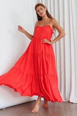 Bora Bora Tied Back Maxi Dress Watermelon