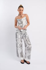 Oceania Long Pants Print White