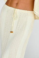 Ninevah Lace Maxi Skirt Beige
