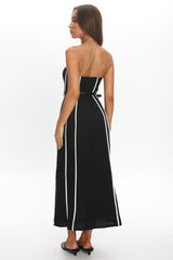 Azalea Sleeveless Midi Dress Black