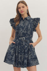 The Brielle Floral Ruffle Mini Dress
