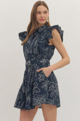 The Brielle Floral Ruffle Mini Dress