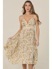 Retro Daisy Midi Dress