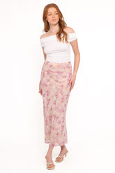 Giarda Maxi Skirt - Pink Floral