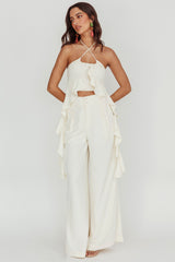 Songbird Wide Leg Pants Bone