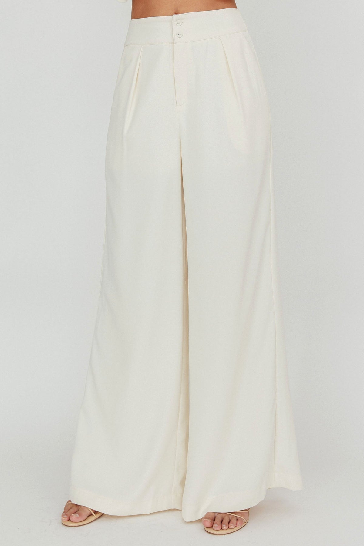 Songbird Wide Leg Pants Bone
