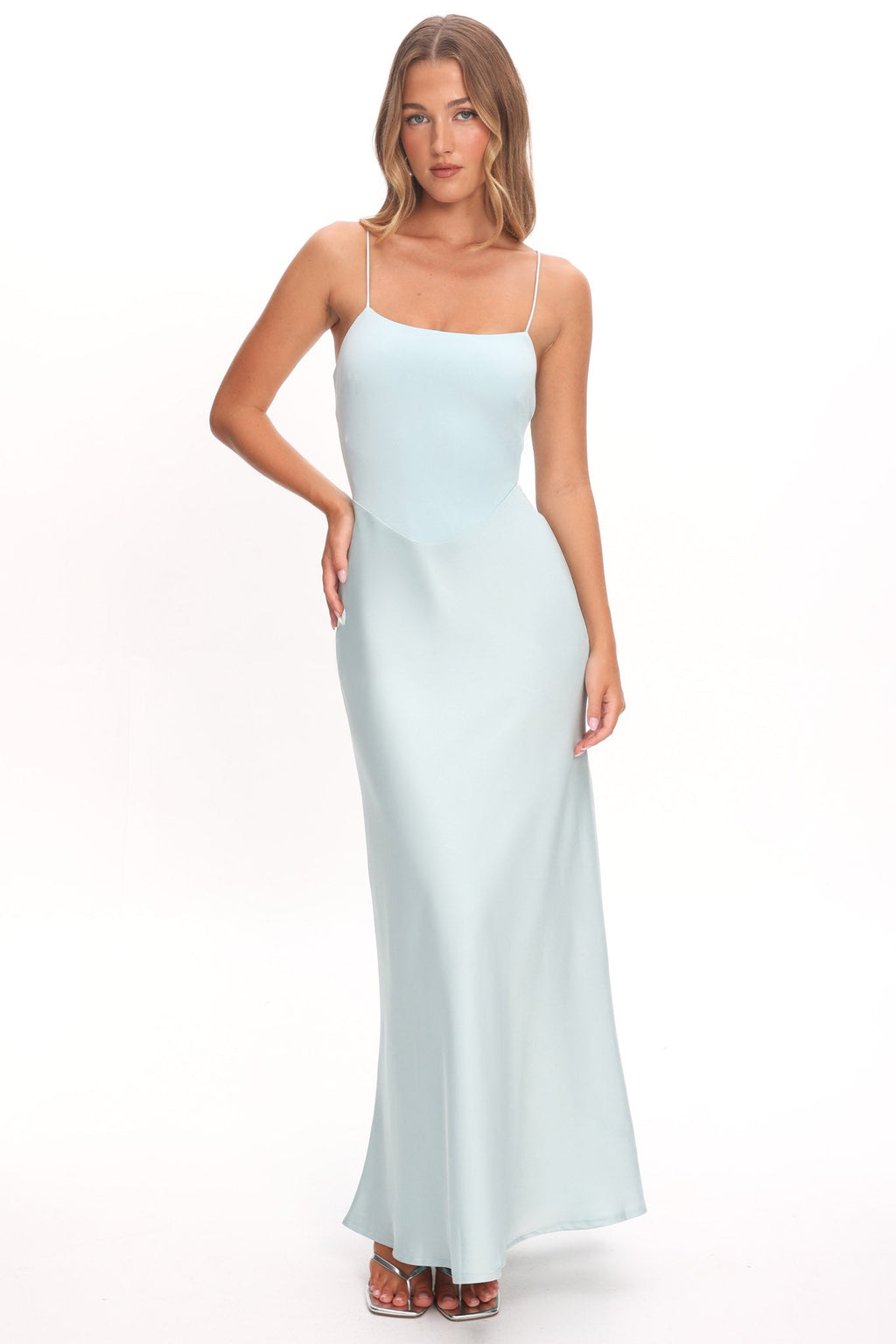 Talk To Me Cami Strap Maxi Dress Mint