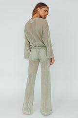 Mahina Long Net Pants Sage