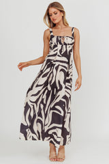 Colette A-Line Maxi Dress Black