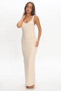 Fall Moon Cut-Out Back Maxi Dress Ivory