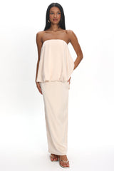 Kellaan Balloon Top Maxi Dress Oyster