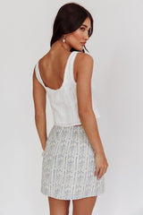 Evelynn Front Tied Top White
