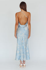 Eloah One-Shoulder Maxi Dress Blue Multi