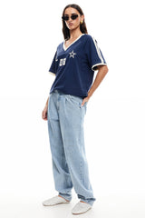LIONESS Spectate Top Indigo