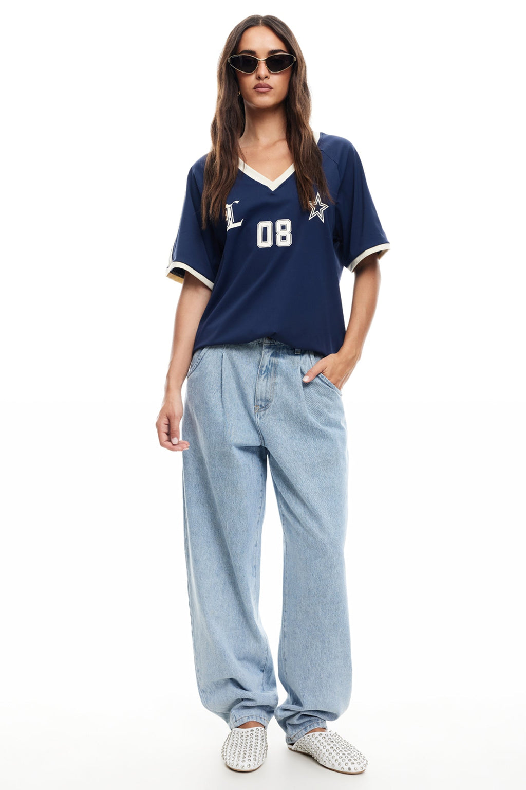 LIONESS Spectate Top Indigo