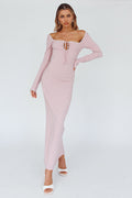 Samantha Pearl Detailing Midi Dress Blush