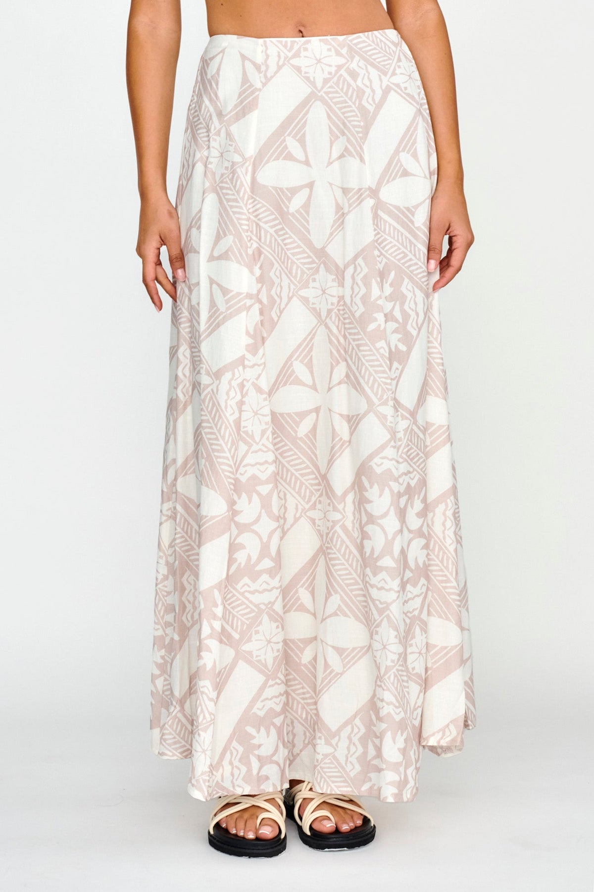 Sought After Maxi Skirt Print Latte
