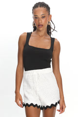 Breakaway Shorts Crochet White