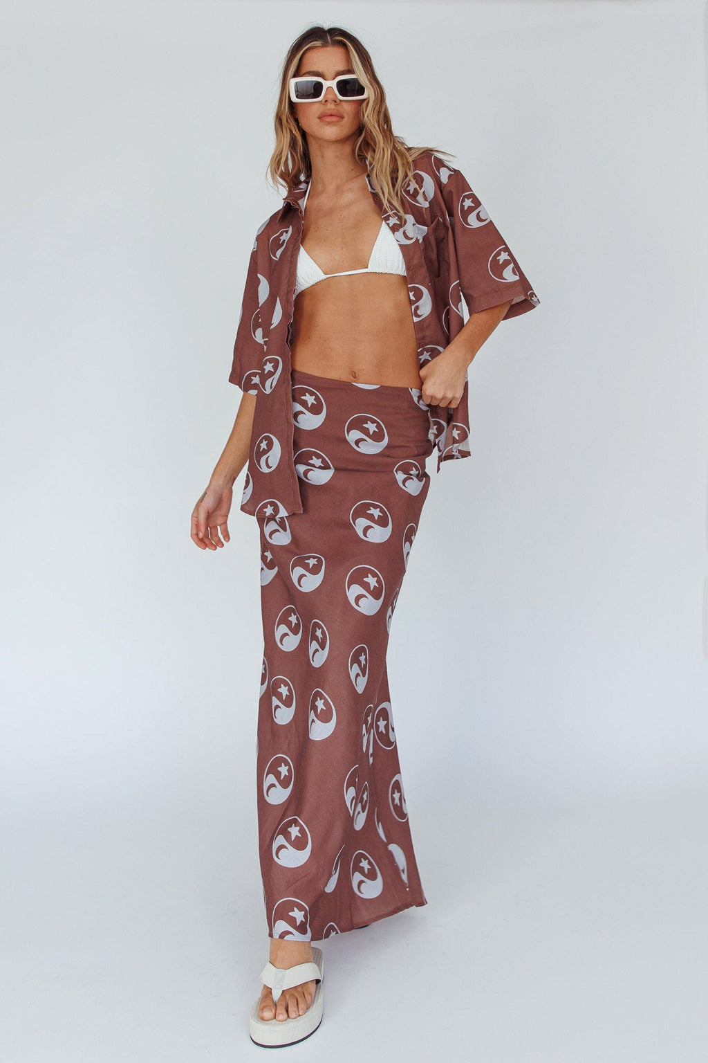 Just A Hunch Maxi Skirt Yin Yang Coco