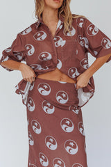 Just A Hunch Button Shirt Yin Yang Coco