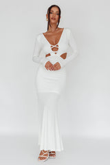 Dress Codes Cut-Out Maxi Dress White