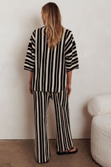 Influence Knit Straight Leg Pants Black