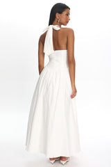El Corazon Halterneck Maxi Dress Cream