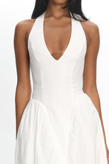 El Corazon Halterneck Maxi Dress Cream
