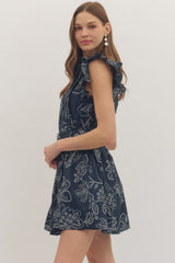 The Brielle Floral Ruffle Mini Dress